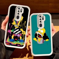 White Casing for OPPO Reno A37 A83 A9 F11 2F A39 A5 2020 2Z Pro S107 Bart Simpson