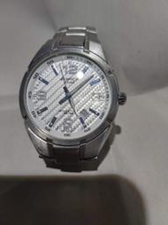 CASIO 卡西歐 EDIFICE 運動 指針錶-男錶 白底  EF-125 DW