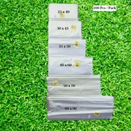 GAPURA Plastik PP Packing Laundry Kiloan Tebal 02 uk. 25x40 isi 100 pcs