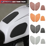 【Car Home】 3Pcs Vintage Motorcycle Tank Knee Pad Retro Gas Fuel Tank Rubber Stickers Pad Protector Sheath Motorbike Cafe Racer Part Classic For Honda C4P1