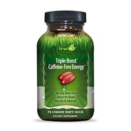 Irwin Naturals Triple-Boost Caffeine-Free Energy - Lasting, Jitter-Free Focus - Brain Boosting Nootr