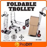 Multifunctional Aluminium Foldable Trolley Luggage Cart Truck Shopping Cart Hold Telescopic Push-Pul