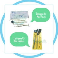 Stainless Steel Instrument Kit Package 3 sets | Braces Installation Tool & Braces Rubber