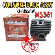 Ms381 Cylinder block Blok komplit boringan mesin chainsaw senso sinso sthil stihl Ms 381