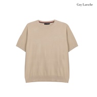 Guy Laroche เสื้อโปโลไหมพรมแขนสั้น ผ้านุ่ม ใส่สบาย ทรง SLIM FIT สีเบจ รุ่น BKF6200W5BE