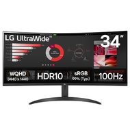 LG 34WR50QK Curved UltraWide Monitor - 34" / WQHD / VA / 100Hz / 5ms /  HDR10 & Dynamic Action Sync