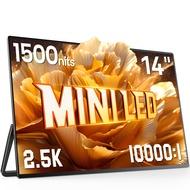 UPERFECT Mini LED Portable Monitor 14" 2.5K | 1500 Nits | 2560x1600 | 10000:1 Contrast | 1ms Freesyn