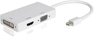 axGear 3 in 1 Thunderbolt Mini Display Port DP to HDMI DVI VGA Adapter Cable for Apple