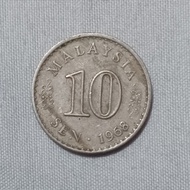 Uang Koin 10 Sen Malaysia 1968