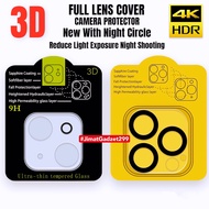 For iPhone 11 12 13 14 15 Pro Max Plus Full Camera Lens Protector Cover Night Circe HDR
