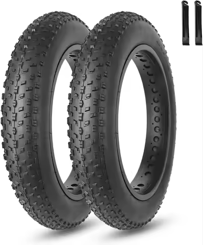 20x3.0/20x4.0/26x3.0/26x4.0 Fat Bike Tire Foldable Replacement for E-Bike and MTB On-Road and Off-Ro