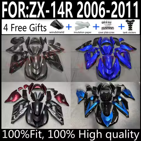 Kawasaki ZX-14R 06 07 08 09 10 11 ZX14R 2006-2011 Motorcycle Fairings Kit ABS Plastic Body Work Cowl