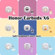 【imamura】For Honor Earbuds X6 Case Earphone Case Cartoon Anime Pattern Soft Silicone Casing