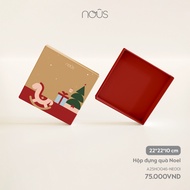 Nous Accessories Lovely cardboard Christmas gift box size L22 x W22 x H10 cm