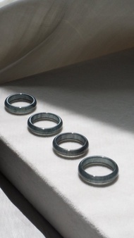 寶淇 - 冰烏雞戒指 - 天然A貨翡翠