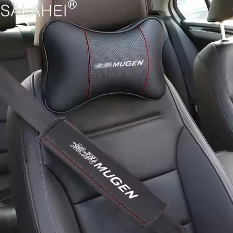 For Honda Mugen Typer ACCORD Civic FK8 FIT GK5 JAZZ CRV XRV Car Neck Headrest Pillow Cushion Seat He