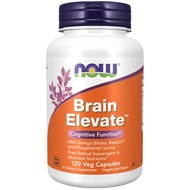 NOW Supplements, Brain Elevate™, Featuring Ginkgo Biloba, RoseOx® and Phosphatidyl Serine, 120 Veg C