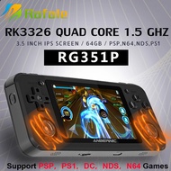 Rafale NEW RG351P ANBERNIC Retro Game Console RK3326 Linux System PC Shell PS1 Game Player Portable Pocket PSP/NDS/PS