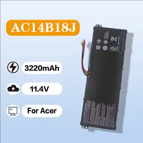 Laptop Battery AC14B18J for Acer V5-132/V5-122/V3-111 (PN15Q3, MS2394) 11.4V 3220mAh Replacement Not
