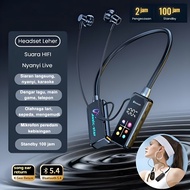 HD Screen Bluetooth Neckband Headphones Headphone Leher Bluetooth 5.4 HiFi Stereo Outdoor Sports Hea