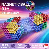 216Pcs Magnet Beads Cube Building Toy 5mm Magnetic Ball Magic Balls Magnetic stress relief ball