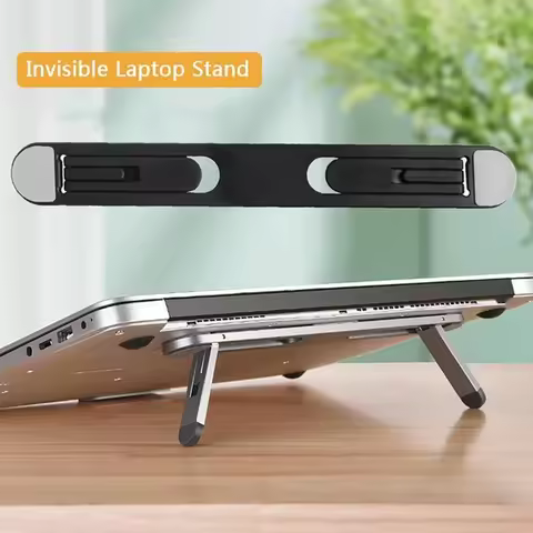 Universal Laptop Riser Stand for Macbook Pro 13 15 Air Lenovo Samsung Notebook Cooling Pad Invisible
