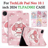 For TechLife Pad Neo 10.1 inch 2024 High Quality Leather TPU TechLife Pad 2 TLPAD002 Cute Flip Table