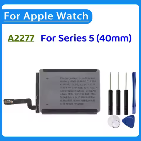 1-2pcs Replacement Battery 245mAh A2277 Battery For iWatch Series 5 A2277 S5 40mm Smart Watch Batter