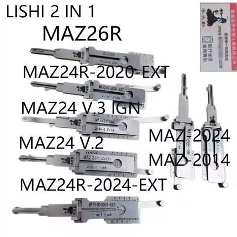 2026 LISHI 2-in-1 Locksmith Tool for Mazda MAZ26R MAZ24R-2020-EXT MAZ24 V.3 IGN MAZ4 V.2 DR/BT MAZ24