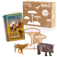 National Geographic Kids Activity Journal Set Includes Realistic Animal Toy Figures, Level 1 Reading