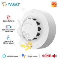 RCYAGO Tuya WiFi Smart Smoke Alarm Detector Fire Protection 90db Smokehouse Combination Fire Alarm H