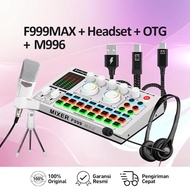 Bonkyo F999MAX SET sound card live broadcast equalizer full set Bluetooth live sound card audio live