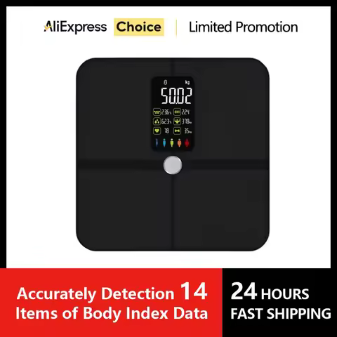 Smart Body Scales Weight Body Fat Scale Fitness Smart Scale BMI Body Composition Analyzer Wireless D