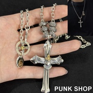 GOROS Necklace 925 Silver New Style Cross Eagle Necklace 0361