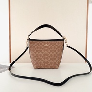 Coach City Bucket Bag in Signature Canvas CT800 CT801 (Brown Black)