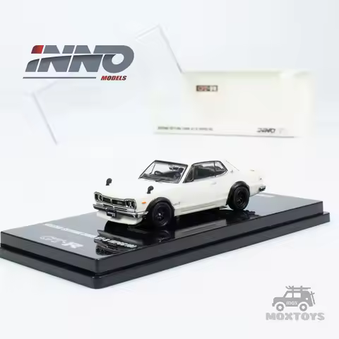 INNO 1:64 NISSAN SKYLINE 2000 GT-R (KPGC10) White Diecast Model Car