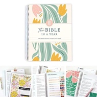 The Bible in A Year: A 52-Week Study Through Gods Word - Spiral Bible Study Guide 52-Week Women's Bi