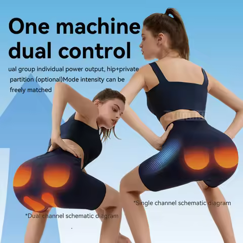 Yunlin Li High Waist Shorts Yoga Pants with EMS Muscle Stimulator EMS Stimulator
