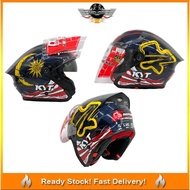 KYT TTR JET SEPANG INTERNATIONAL CIRCUIT (2024 NEW MODEL ) MALAYSIA LOGO HELMET DOUBLE VISOR