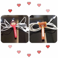 Cartoon Silicone Straps Data Cable Headphones UBS Wire Cable Tie Winder