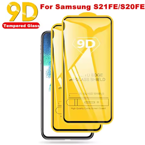 2PCS 9D Tempered Glass For Samsung S21 FE S20FE Screen Protector For Samsung Galaxy S20 FE S21 s21fe