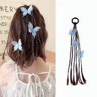 Gratis Ongkir - Rambut Palsu Anak Perempuan / Kunciran Wig Motif Pita / Ikat Rambut Model Rambut Pal