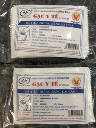 Gạc y tế Đông Pha 8*9cm 8 lớp ( bịch 10 miếng)