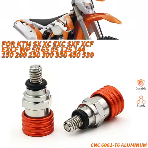 Motorcycle M4*0.7MM Fork Air bleeder Relief Valve For KTM SX XC EXC SXF XCF EXCF WP 50 65 85 125 144