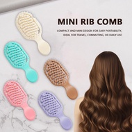 Portable Pocket Hollow Rib Comb Cute Anti-static Comb Styling Hair Anti Knot Brush Tangling M2d4
