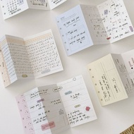 [HARU] 20 Sheets M5 Planner Folding Series Refill Binder Paper M5 Binder Size Paper
