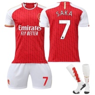 23-24 Arsenal Home No. 7 Saka No. 8 Ed High No. 9 Hot Sols No. 11 Martin Nelly Jersey Set