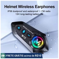 Bluet for Y12 Helmet Bluetooth 5.4 Headset, Wireless, Waterproof, Hands-Free Calling Function.