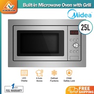 Midea MBM-1925B 25L Built-In Microwave Oven With Grill Power 1000W MBM 1925B 25Liters Similar Elba R