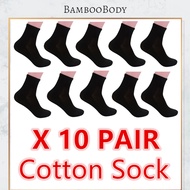 10 Pair Cotton Unisex Sock Sport Sock Crew Free Cut Sock